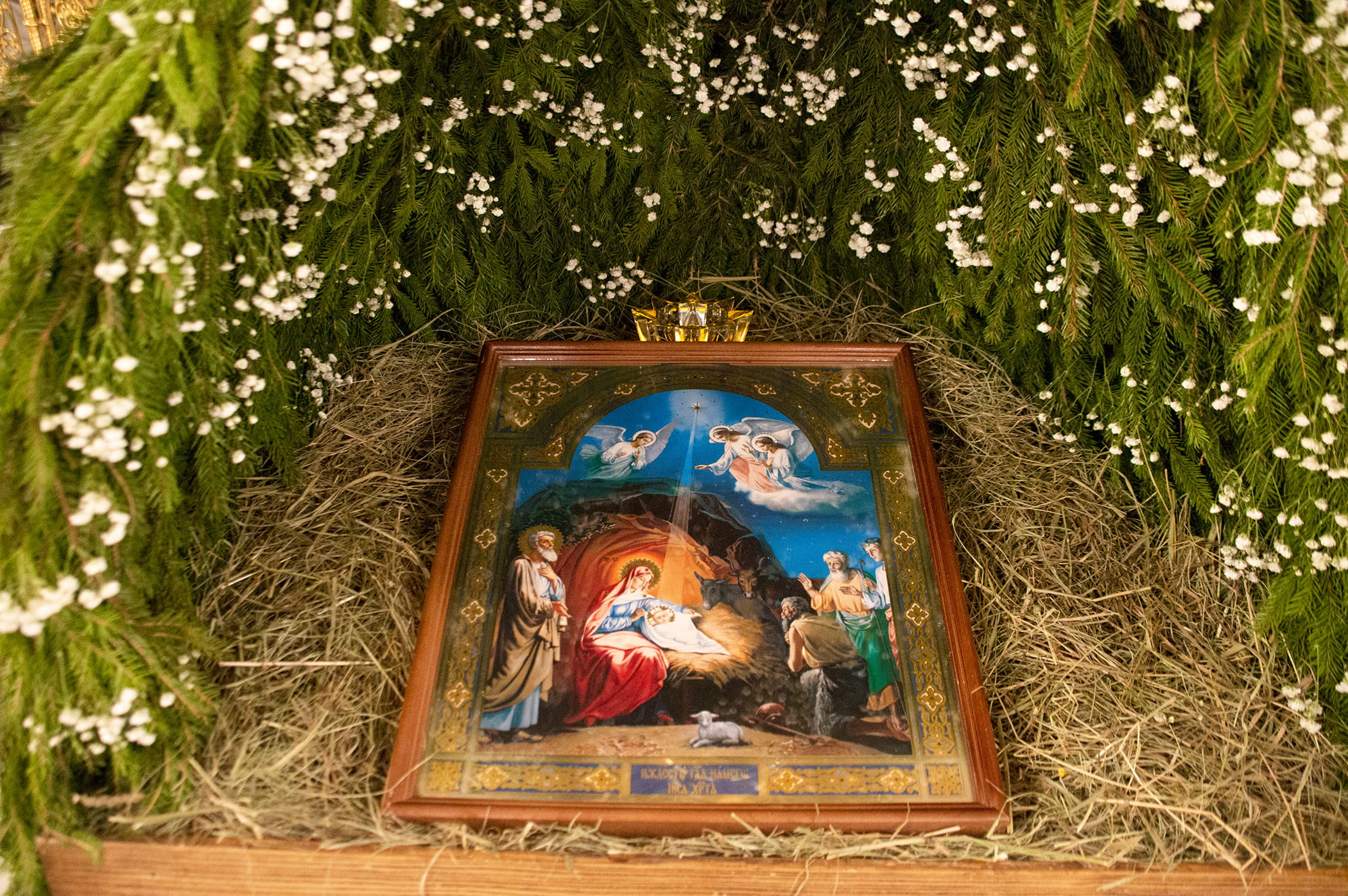 В мужском монастыре «Нило-Столобенская пустынь» встретили праздник Рождества Христова 10
